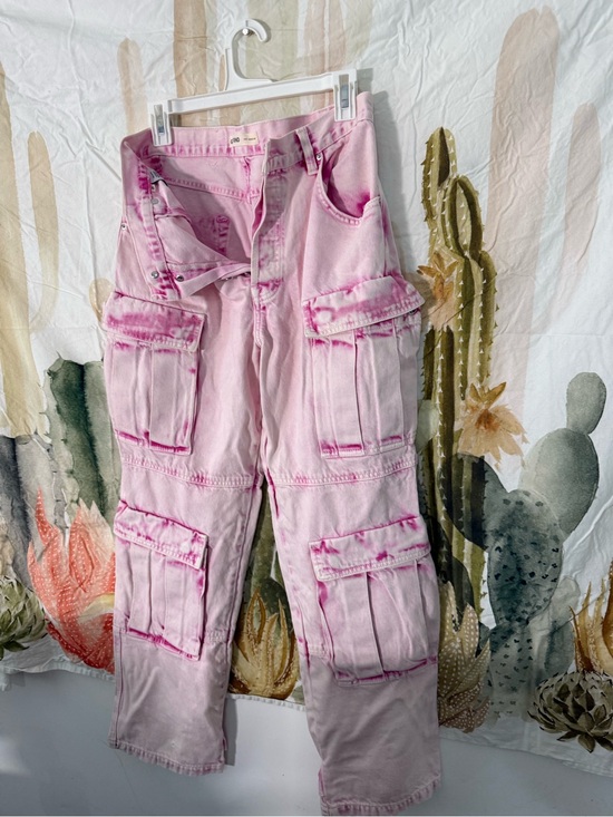 GRLFRND Denim - GRLFRND Pink Tie-Dye Cargo Joggers